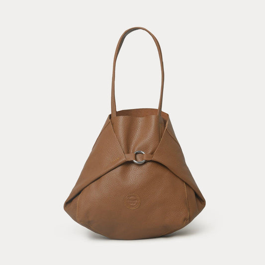 Modena Leather Bag in Light Brown from Le Papillon
