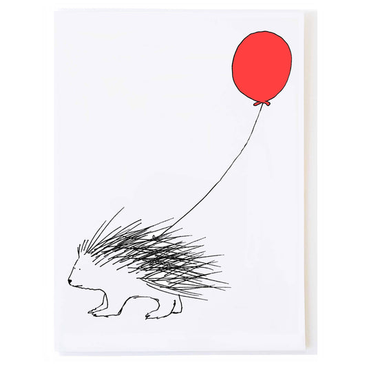 Porcupine - Birthday Greeting Card by Molly O