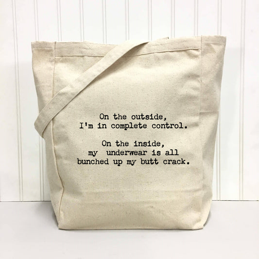 On the Outside... Tote Bag by Things Uncommon