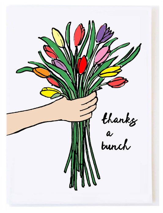 Thanks a Bunch - Greeting Card (Blank Inside) by Molly O