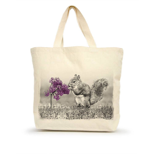 American Woodland Collective Squirrel Large Tote from Eric and Christopher