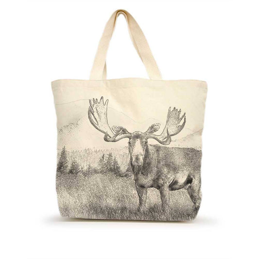 American Woodland Collective Moose Large Tote from Eric and Christopher