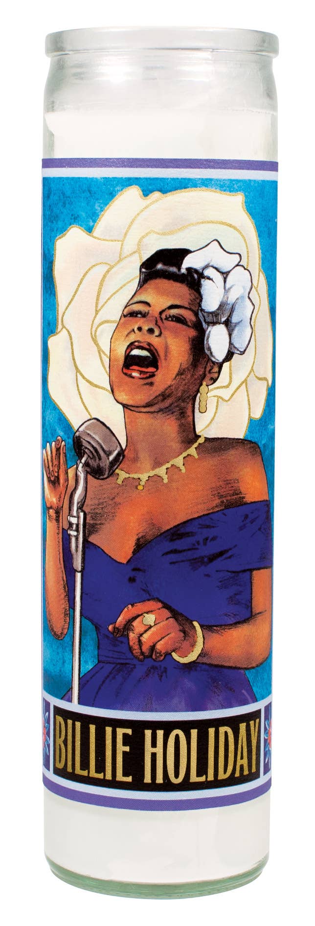 Billie Holiday Secular Saint Candle from The Unemployed Philosophers Guild