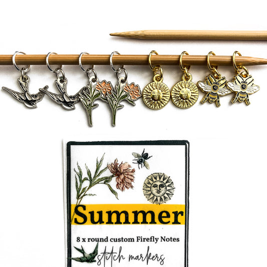 Summer Stitch Marker Pack from Firefly Notes