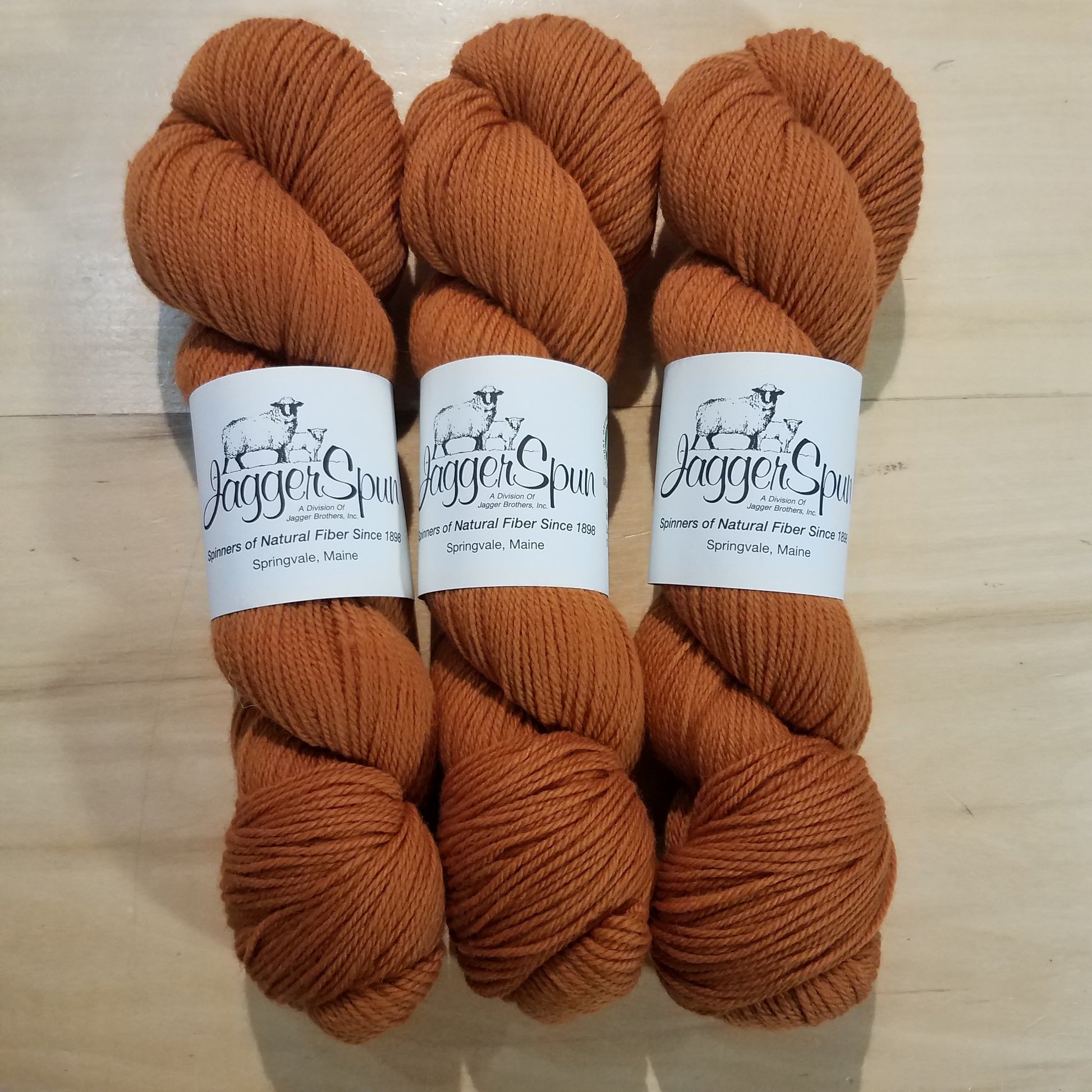 The Green Line From JaggerSpun: Caramel - Maine Yarn & Fiber Supply