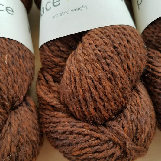 Peace Fleece Worsted: Chestnut - Maine Yarn & Fiber Supply