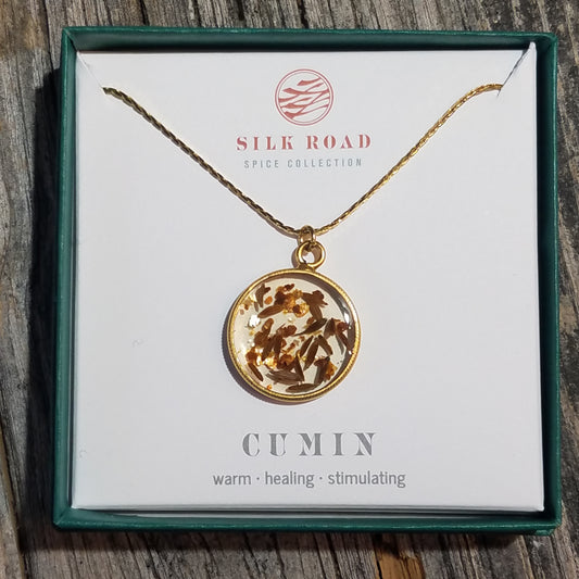 Cumin Gold Simple Circle Necklace by Illuminated Me Jewelry
