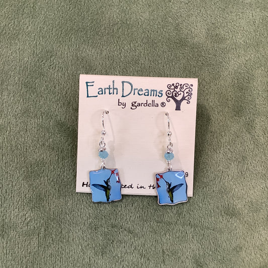 Hummingbirds earrings by Earth Dreams Jewelry