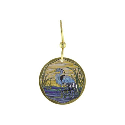 Blue Heron 18in Necklace & earrings by Earth Dreams Jewelry