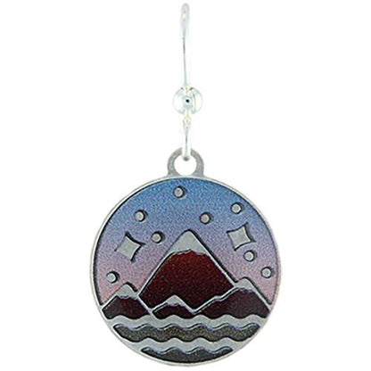 Mountains Majesty (Silver) Earrings and 18in Necklace by Earth Dreams Jewelry