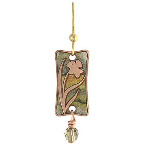 Darling Daffodil (Copper) Earrings by Earth Dreams Jewelry