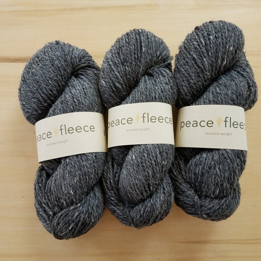 Peace Fleece Worsted: Father's Grey - Maine Yarn & Fiber Supply