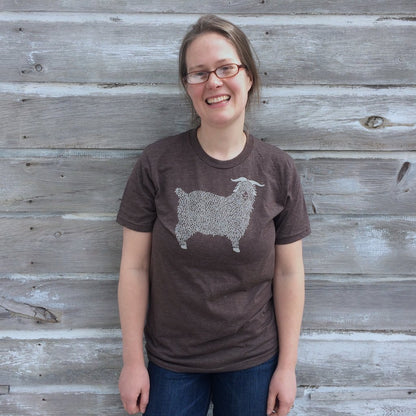 Angora Goat Adult Tee by Madder Root