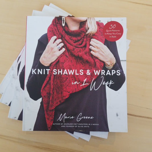 Knit Shawls & Wraps in 1 Week by Marie Greene - Maine Yarn & Fiber Supply