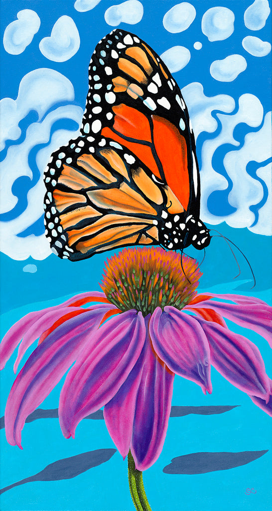 Monarch on Echinacea - Greeting Card by Color Afoot Press