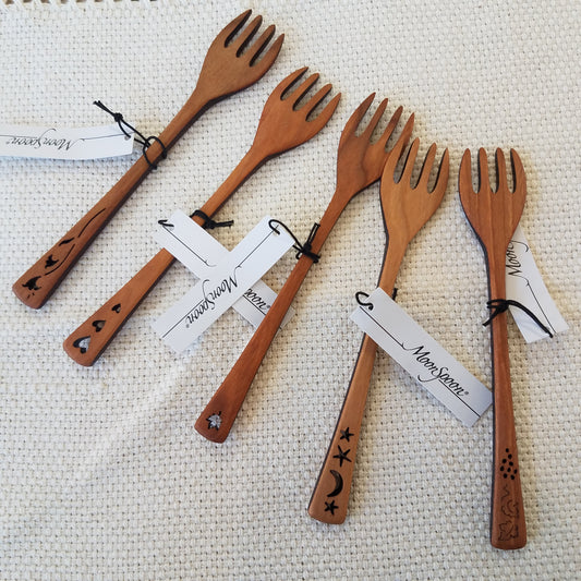 6in Cherry Wood Forks from MoonSpoon