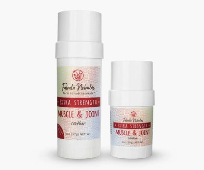 Muscle and Joint Soother (extra strength) in 2oz & 1oz Travel Size by Fabula Nebulae