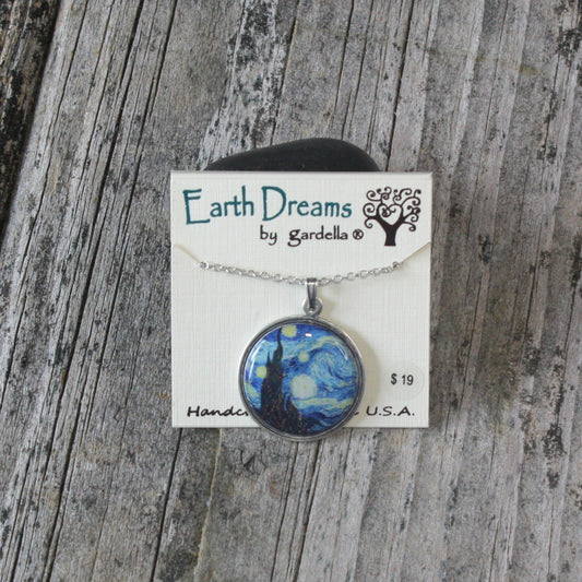 Starry Night 18in necklace and Earrings by Earth Dreams Jewelry