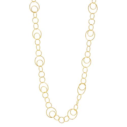 Multi Circle Gold Vermeil Necklace by Sonoma Art Works