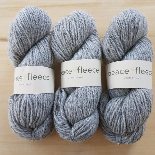 Peace Fleece Worsted: Negotiation Grey - Maine Yarn & Fiber Supply