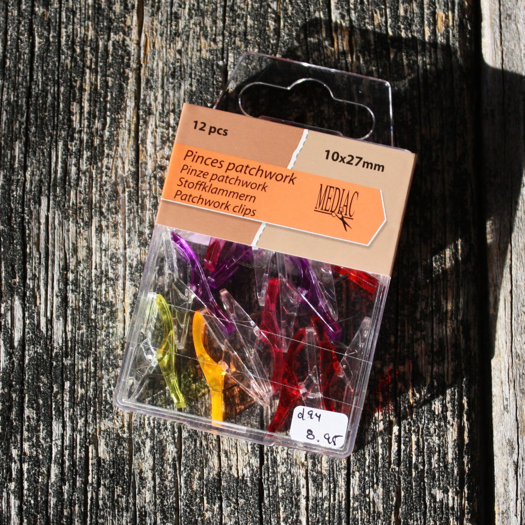 Patchwork Clips (set of 12) - Notions - Maine Yarn & Fiber Supply