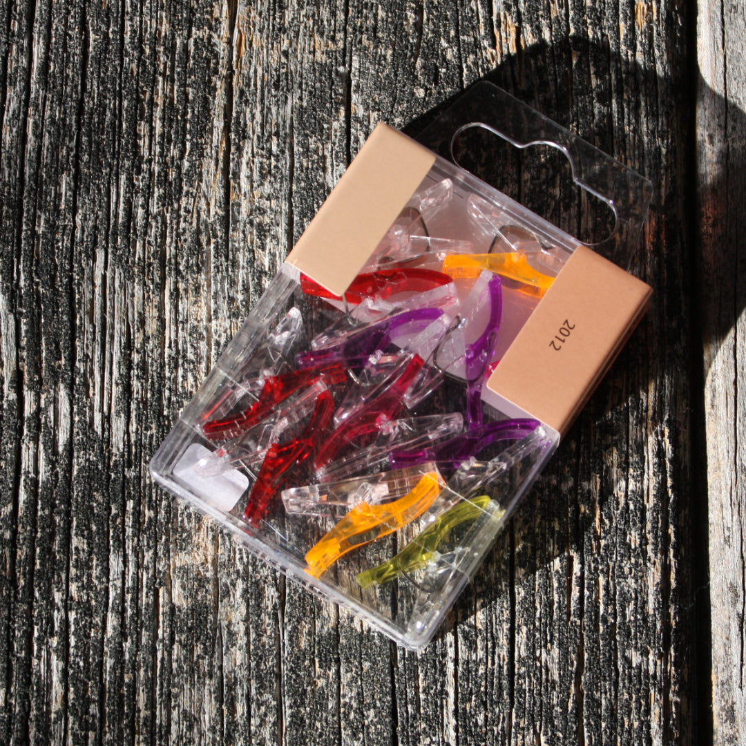 Patchwork Clips (set of 12) - Notions - Maine Yarn & Fiber Supply