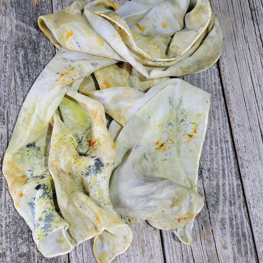 Sonoma - Painted Wool/Silk Scarves by One Lupine Fiber Arts