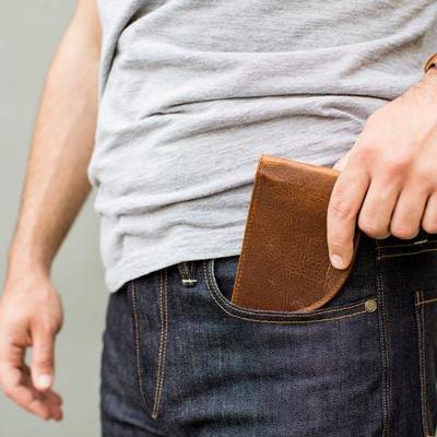 Bison Leather Front Pocket Wallet by Rogue Industries