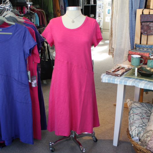 Everlie Pocket Dress in Rugosa Rose by Habitat Clothing