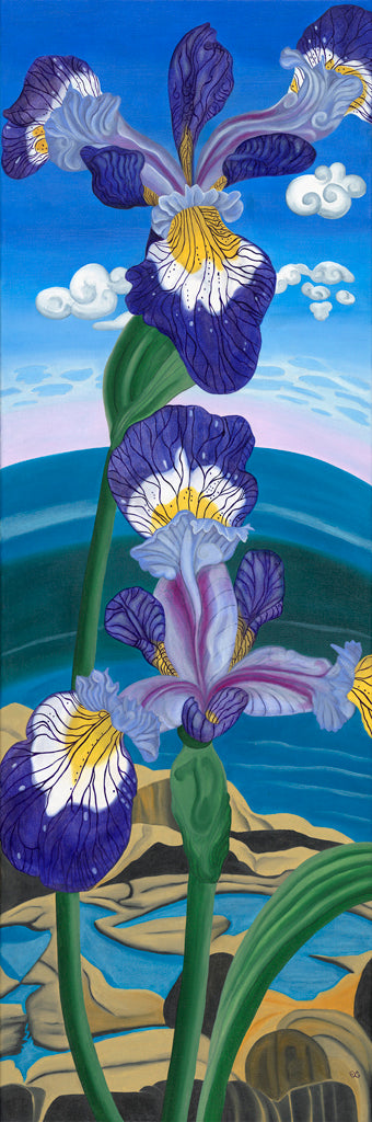 Wild Iris - Greeting Card by Color Afoot Press
