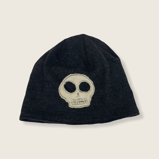 Skull on Black - Wool Hat by Sardine Clothing Co.