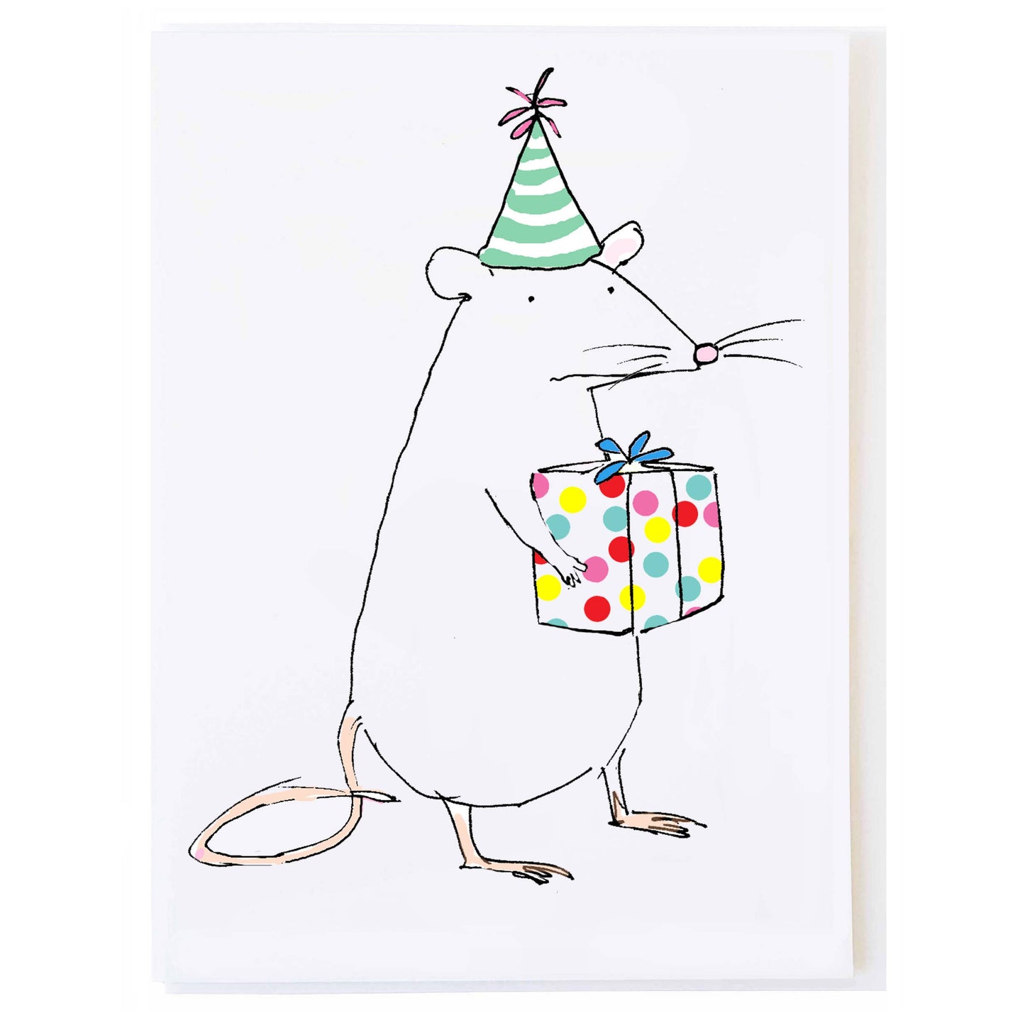 Rats Belated Birthday - Greeting Card by Molly O