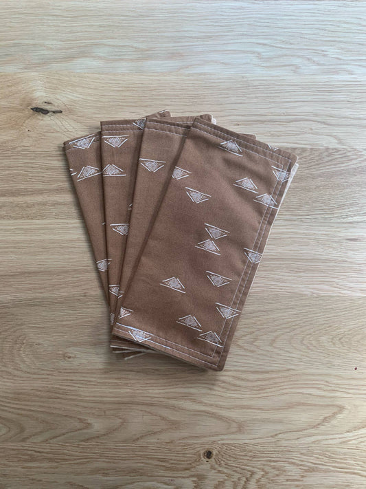 Walnut Cloth Napkin Set of 4 by Liddle Handmade
