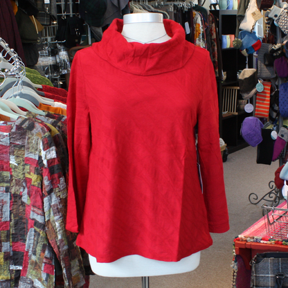 Spring Forward Apparel Sale! - Cascade Cowl Top in Scarlet by Habitat Clothing