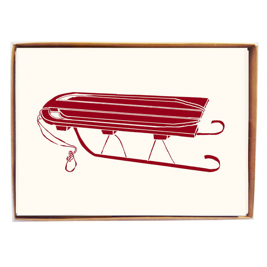 Old Sled - Box Card Set by Molly O