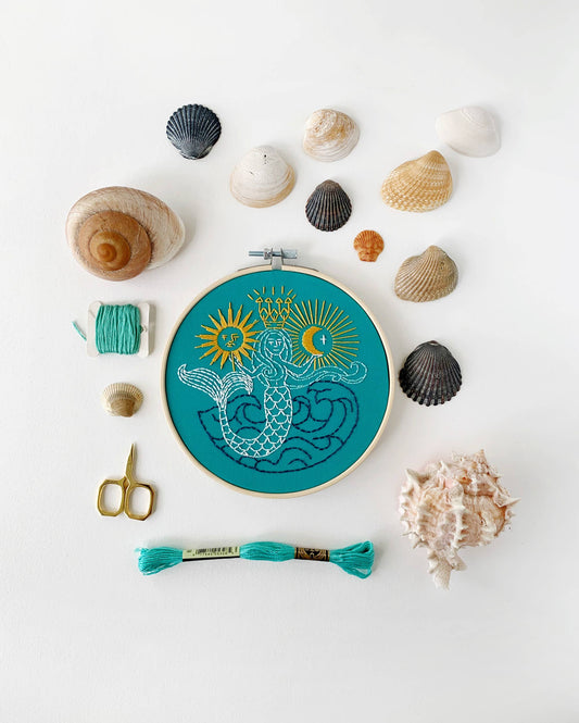 Mermaid Embroidery Kit by Rikrack