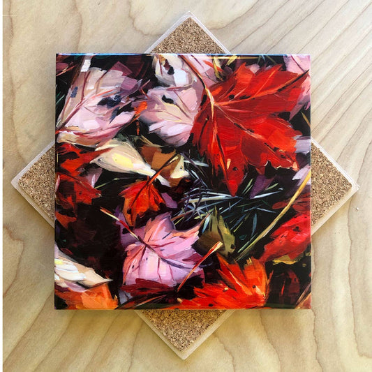 Fall Leaves Trivet by Art by Alyssa