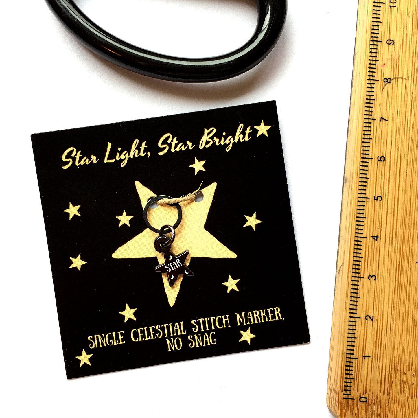 Star Single 10mm round Stitch Marker from Firefly Notes