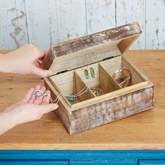 Antique Effect Wooden Box - Jewelry Box from Paper High