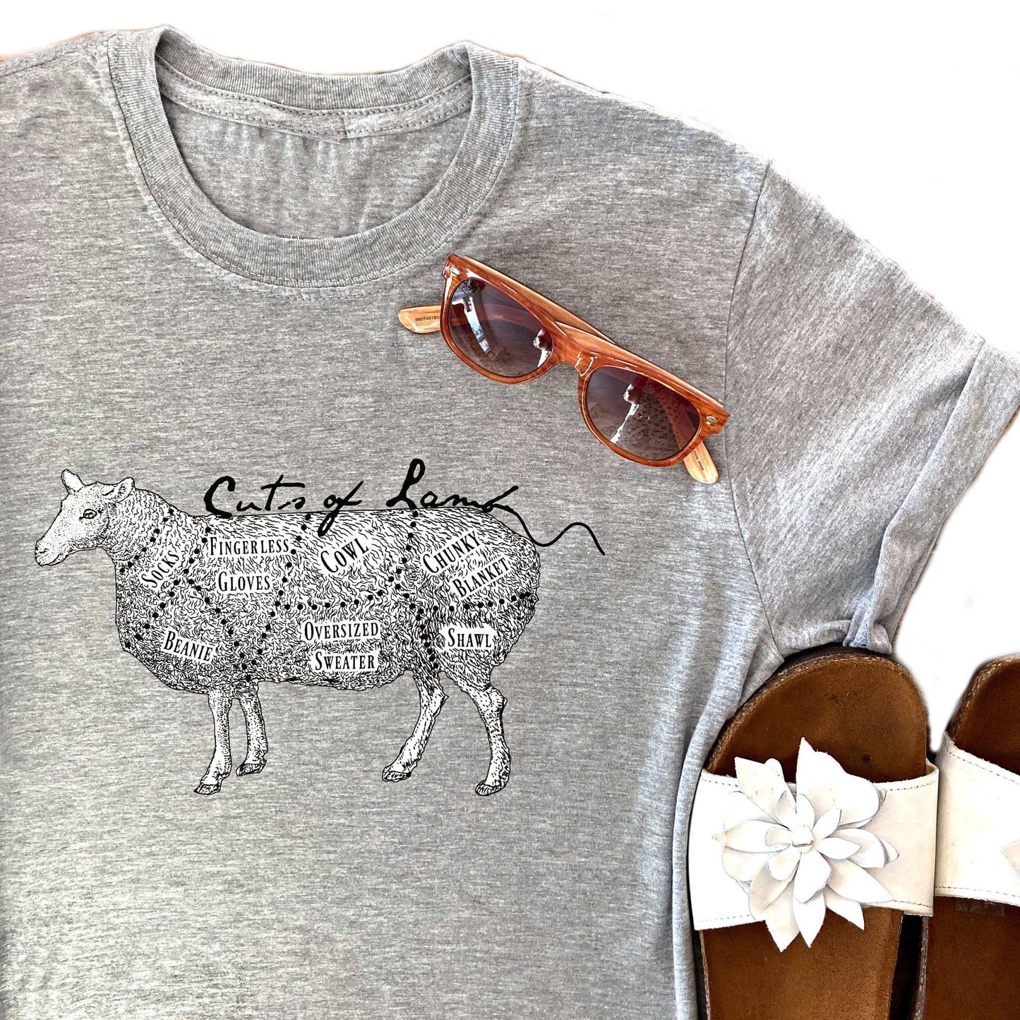 Cuts of Lamb T Shirt by Firefly Notes