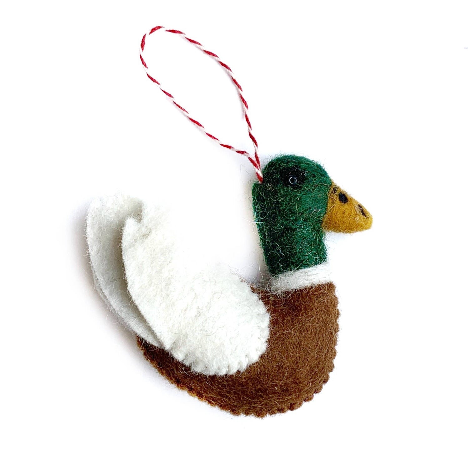 Mallard Felt Wool Ornament from Ornaments 4 Orphans - Maine Yarn & Fiber Supply