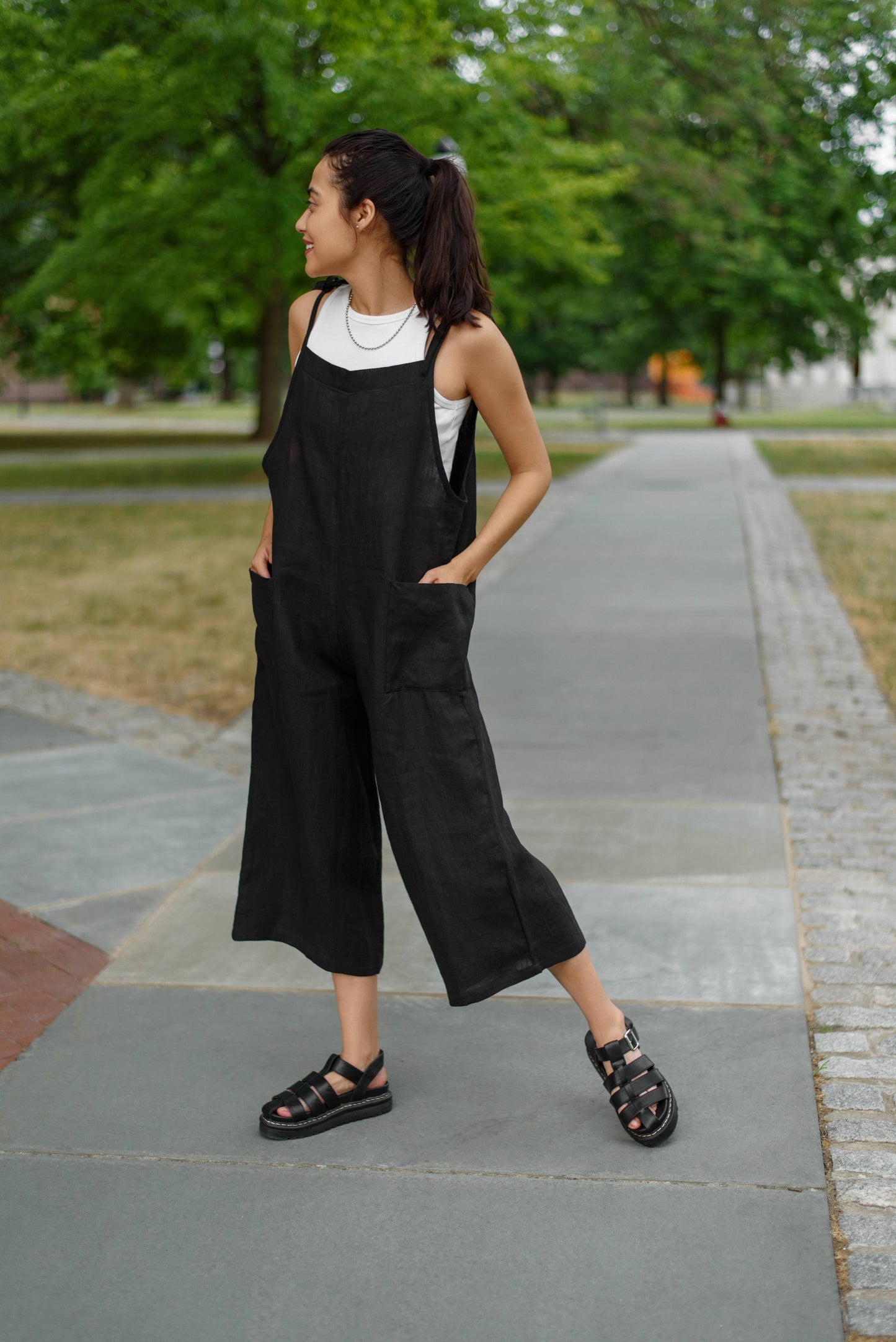 The Easy Linen Jumpsuit by VIKOLINO