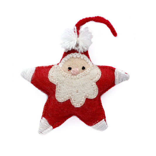 Star Santa Embroidered Ornament from Ornaments 4 Orphans