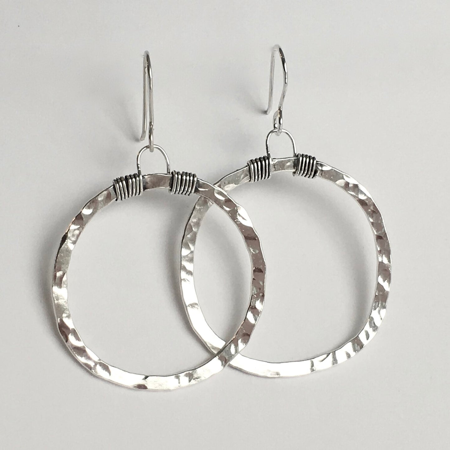 Large Signature Hoop Earrings by Cullen Jewelry Design