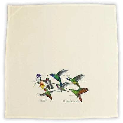 Hummingbirds - Flour Sack Tea Towel by Liberty Graphics