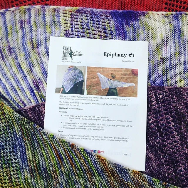 Epiphany Shawl #1 - Knitting Pattern by Jodi Clayton - DIGITAL DOWNLOAD