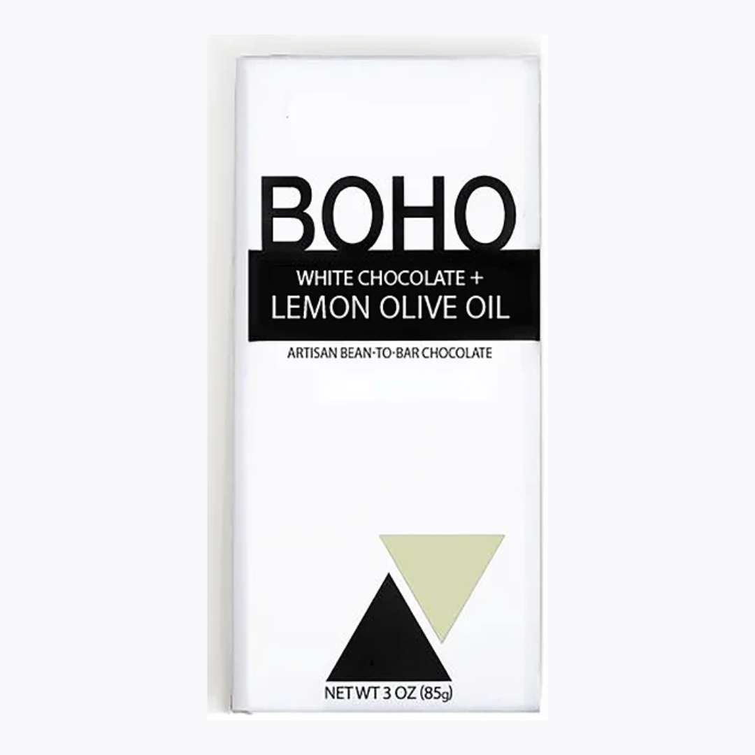 White Chocolate + Lemon Olive Oil Bar by BOHO Chocolate