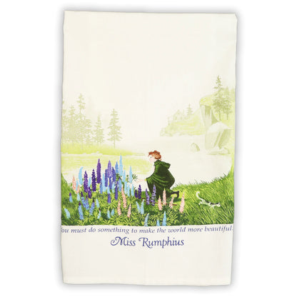 Miss Rumphius - Flour Sack Tea Towel by Liberty Graphics