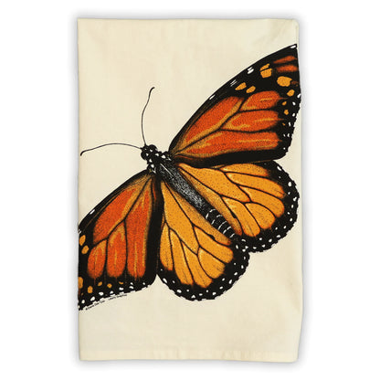 Monarch Metamorphosis - Flour Sack Tea Towel by Liberty Graphics