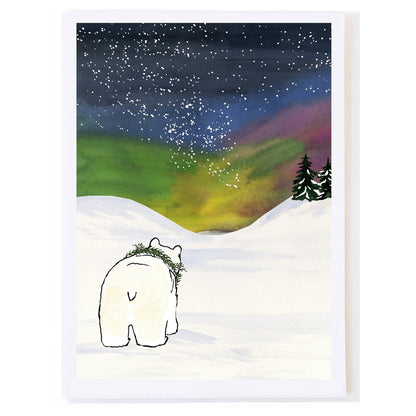 Northern Lights / Aurora Borealis Bear - Box Card Set by Molly O